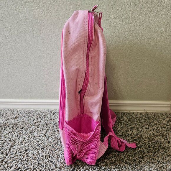 Vintage Hello Kitty Backpack 2006 Pink Satin Glitter Embroidered Sanrio FLAWS - Picture 10 of 12